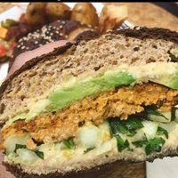 Hamburguesa árabe, deliciosa  at Taller Veganico in Monterrey
