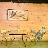 Inside of the restaurant at Taller Veganico in Monterrey