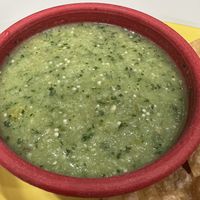 Green salsa   at Momcorn in Gurnee