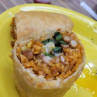 Vegan chimichanga at Momcorn in Gurnee