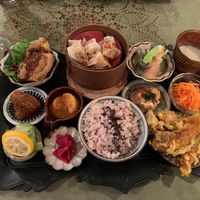 Dinner set at Padma in Kyoto