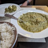 Palak paneer (vegetarian, not vegan) at Himalayan Kitchen in Durango