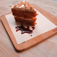 vegan carrot cake :)) at Ay Mi Madre in Madrid