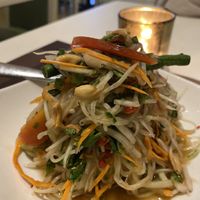 Vegan Som Tam (Papaya Salad)  at Simply Thai in Makati