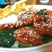 Soya bean wings at Veg Bar in South West London