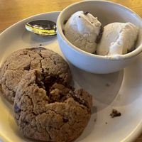 Vegan cookies and ice cream  at True Food Kitchen in Atlanta