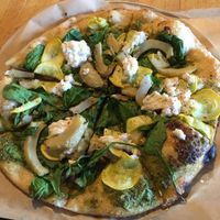 Artichoke and pesto pizza at True Food Kitchen in Atlanta