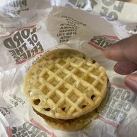Chicken waffle Sandwich  #Veganuary at Lord of the Fries - Southern Cross Station in Melbourne