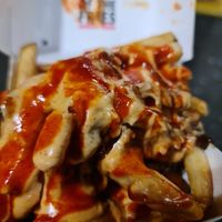 Loaded fries at Lord of the Fries - Southern Cross Station in Melbourne