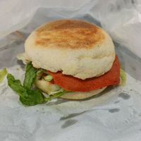 BLT muffin at Lord of the Fries - Southern Cross Station in Melbourne