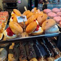 Top Row - Strawberry Split at Donut Bar in San Diego