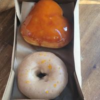 crème brûlée and spiced chai at Donut Bar in San Diego