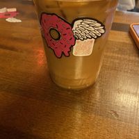 Oat milk latte  at Donut Bar in San Diego