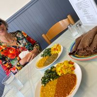 Delicious WFPB food at KAFFA!  at Kaffa Ethiopian Cuisine in Berkeley