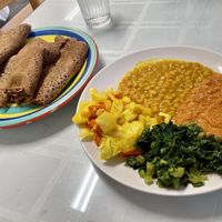   at Kaffa Ethiopian Cuisine in Berkeley