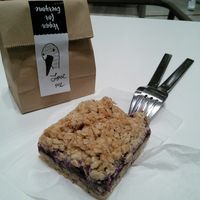 Berry crumble was good although texture was off - not crumbly. at Veganerie - EmQuartier in Bangkok