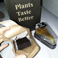 Brownie & Pumkin Pie at Veganerie - EmQuartier in Bangkok