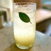 Sparkling lemonade (I am refreshed) ✨Delicious   at Cafe Gratitude - DTLA in Los Angeles