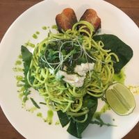 Zucchini noodles at Backyard Cafe - Riverside in Phnom Penh