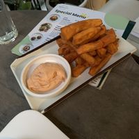 Nice Sweet Potato Fries  at Backyard Cafe - Riverside in Phnom Penh