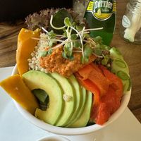 Salad bowl, tasty not bland at all  at Backyard Cafe - Riverside in Phnom Penh