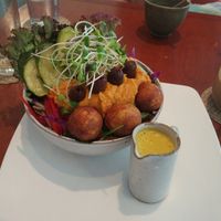 falaffel bowl at Backyard Cafe - Riverside in Phnom Penh
