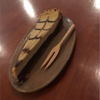 Salted caramel and chocolate torte  at Backyard Cafe - Riverside in Phnom Penh