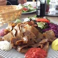 Seitan Doner plate - So tasty at Erbils in Munich