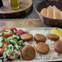 Falafel plate at Erbils in Munich