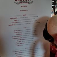 Everything on the menu looked delicious. at Harvest at The Bindery in Portland