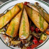 Vegatable Hash with Smoked Tofu at Redwing Cafe in Seattle