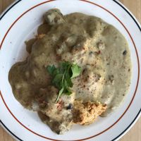 vegan biscuits and gravy!  at Redwing Cafe in Seattle