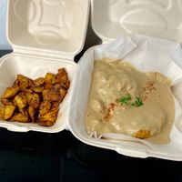 biscuits + gravy + roasted potatoes (takeout) at Redwing Cafe in Seattle