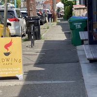 Main entrance at Redwing Cafe in Seattle