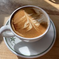 Soy vanilla latte at Redwing Cafe in Seattle