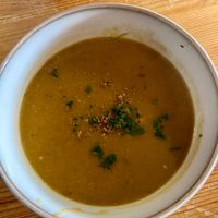 Root vegetable soup at Berlingeri Cocina Artesanal in San Juan