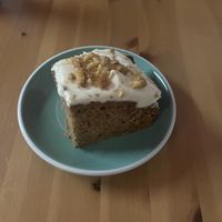 Vegan carrot cake  at Berlingeri Cocina Artesanal in San Juan