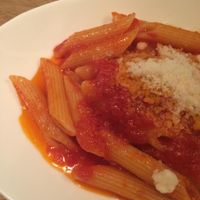 Penne arrabiata! Yum!! at Garden in Maizuru