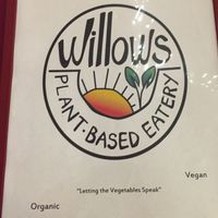 Menu at Willows Plant-Based Eatery in Concord