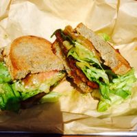 TLT (tempeh bacon, lettuce & tomato) at Mendocino Farms - Flower St in Los Angeles