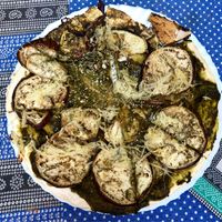 Aubergine Vegan Pizza at Vegan and Raw in Varanasi