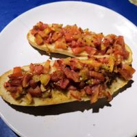 Bruchettas at Vegan and Raw in Varanasi