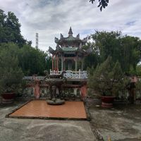 Near the restaurant at Sen Thien Quan in Nha Trang