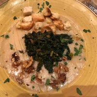 Vegan Potatoes and cannellini bean soup  at Casamadie in Cesena