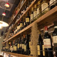 Lot‘s of wines  at L'Insalata Ricca in Rome