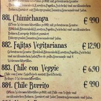 Vegane Speisekarte 28.07.2023 at Hacienda Mexican Restaurant in Kaiserslautern