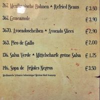 Vegane Speisekarte 28.07.2023 at Hacienda Mexican Restaurant in Kaiserslautern