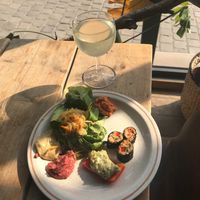 Delicious raw buffet at MoonFood at Moonfood  in Brussels