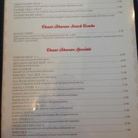 menu 4 at Chaat Bhavan in Sunnyvale
