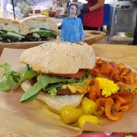 Vegan Burger at Alma Verde - Madero in Tijuana